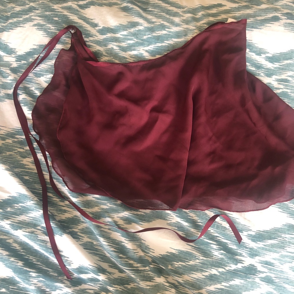 Ballet maroon skirt